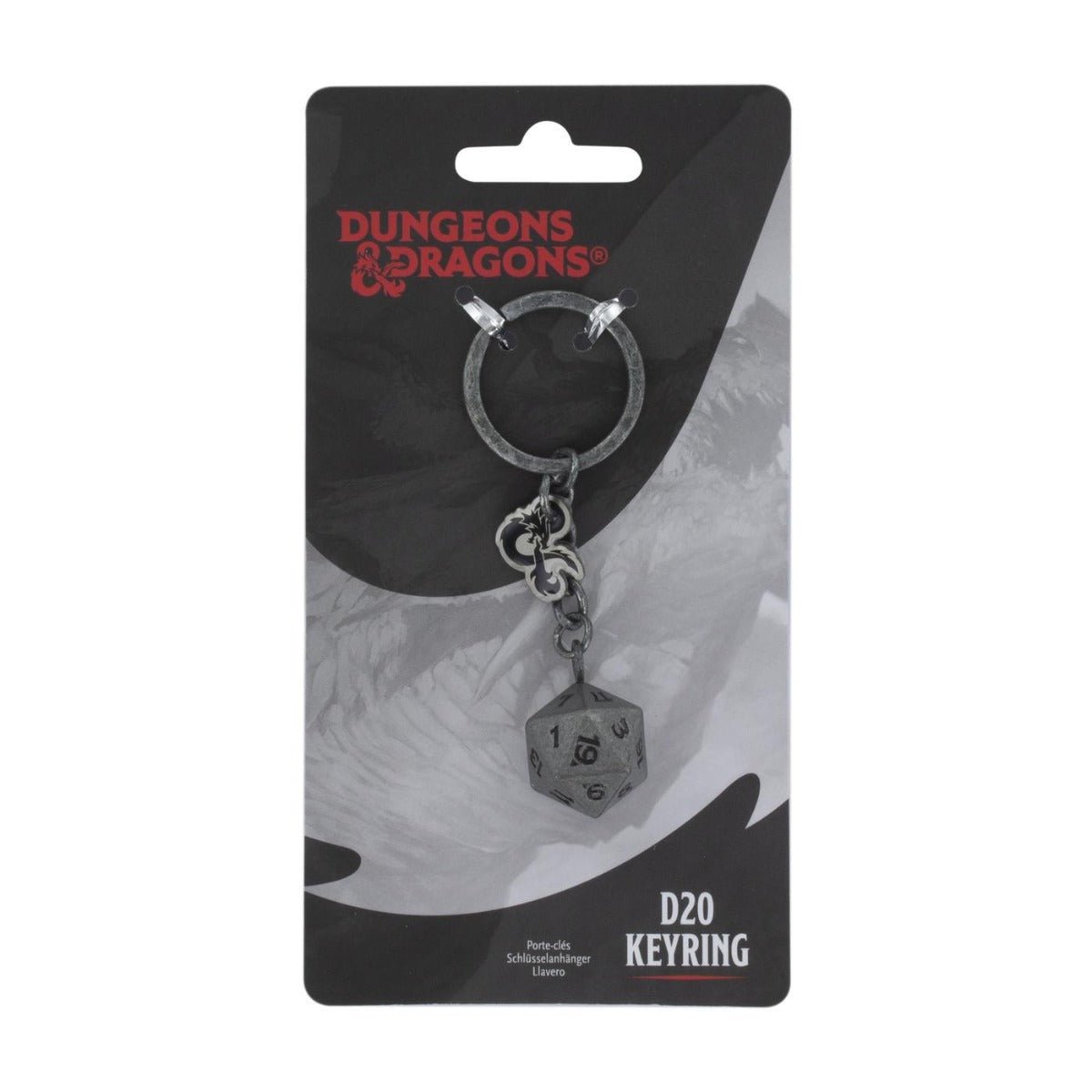 Dungeons & Dragons D20 Keyring - GeekCore