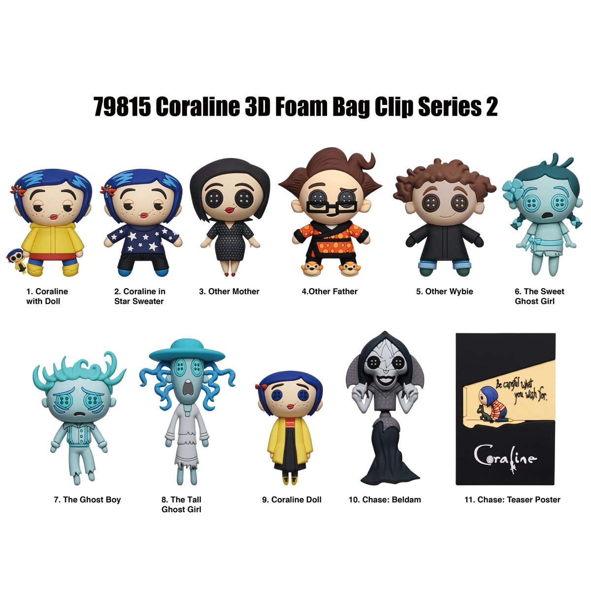 Coraline Series 2 Blind Bag Mystery Bag Clip