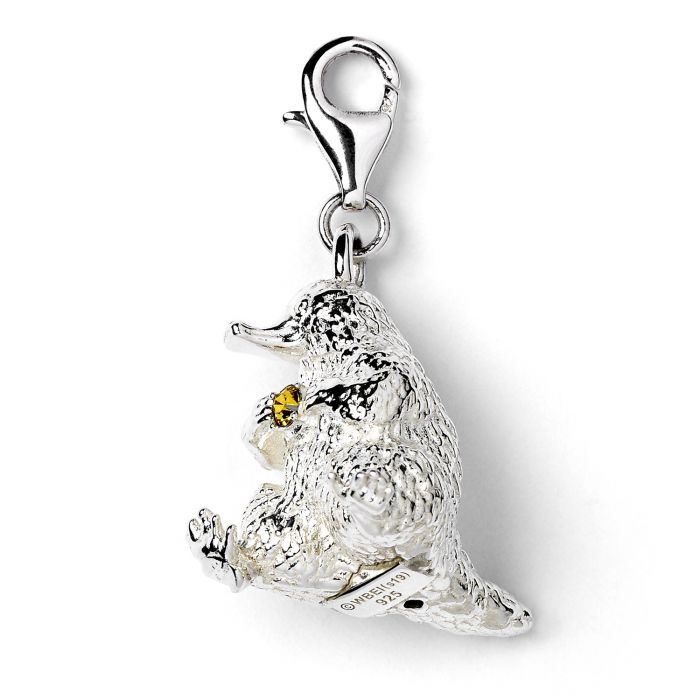 Fantastic Beasts Sterling Silver Niffler Clip - on - Charm with Swarovski Crystals - GeekCore