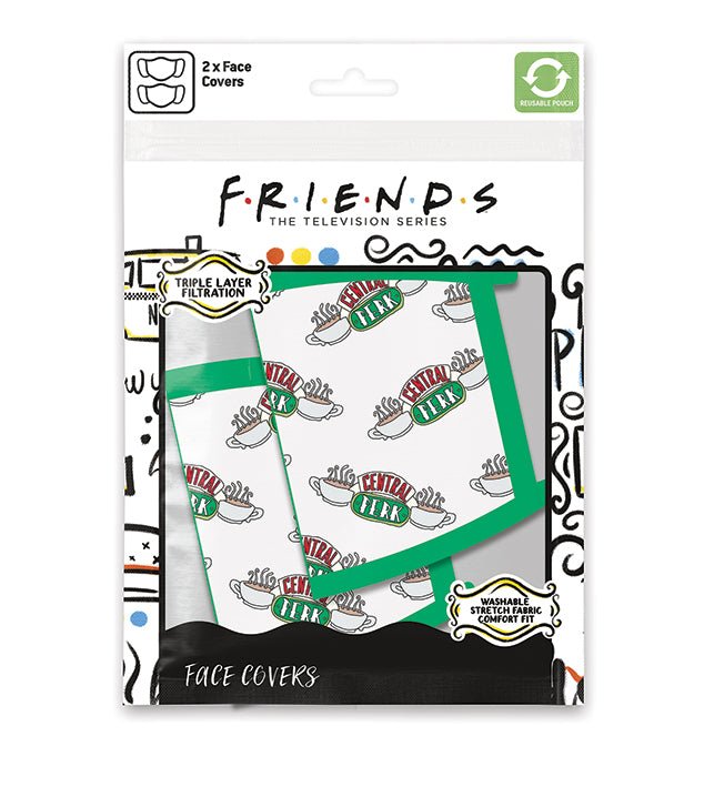Friends Central Perk Face Mask 2 Pack - GeekCore