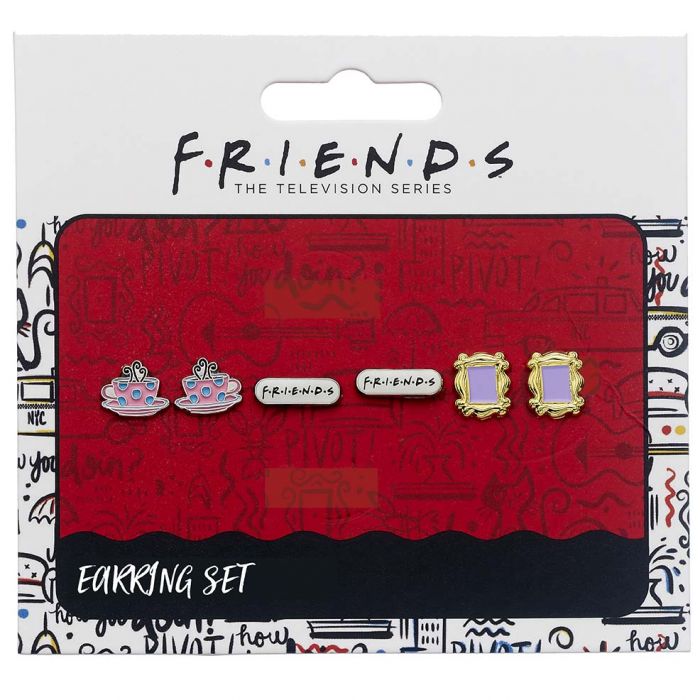Friends Set of 3 Earring Studs - GeekCore