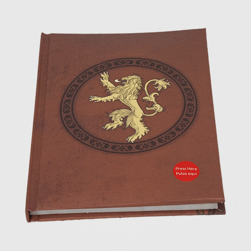 Game of Thrones Light Up Notebook - Lannister - GeekCore