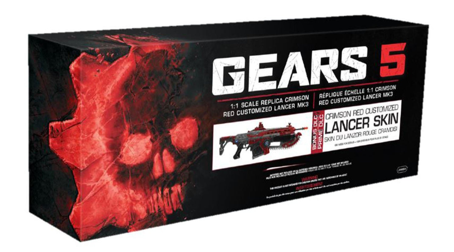 Gears 5 Crimson Red Customized Lancer Mk3 Replica - GeekCore