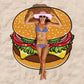 Giant Burger Beach Blanket - GeekCore