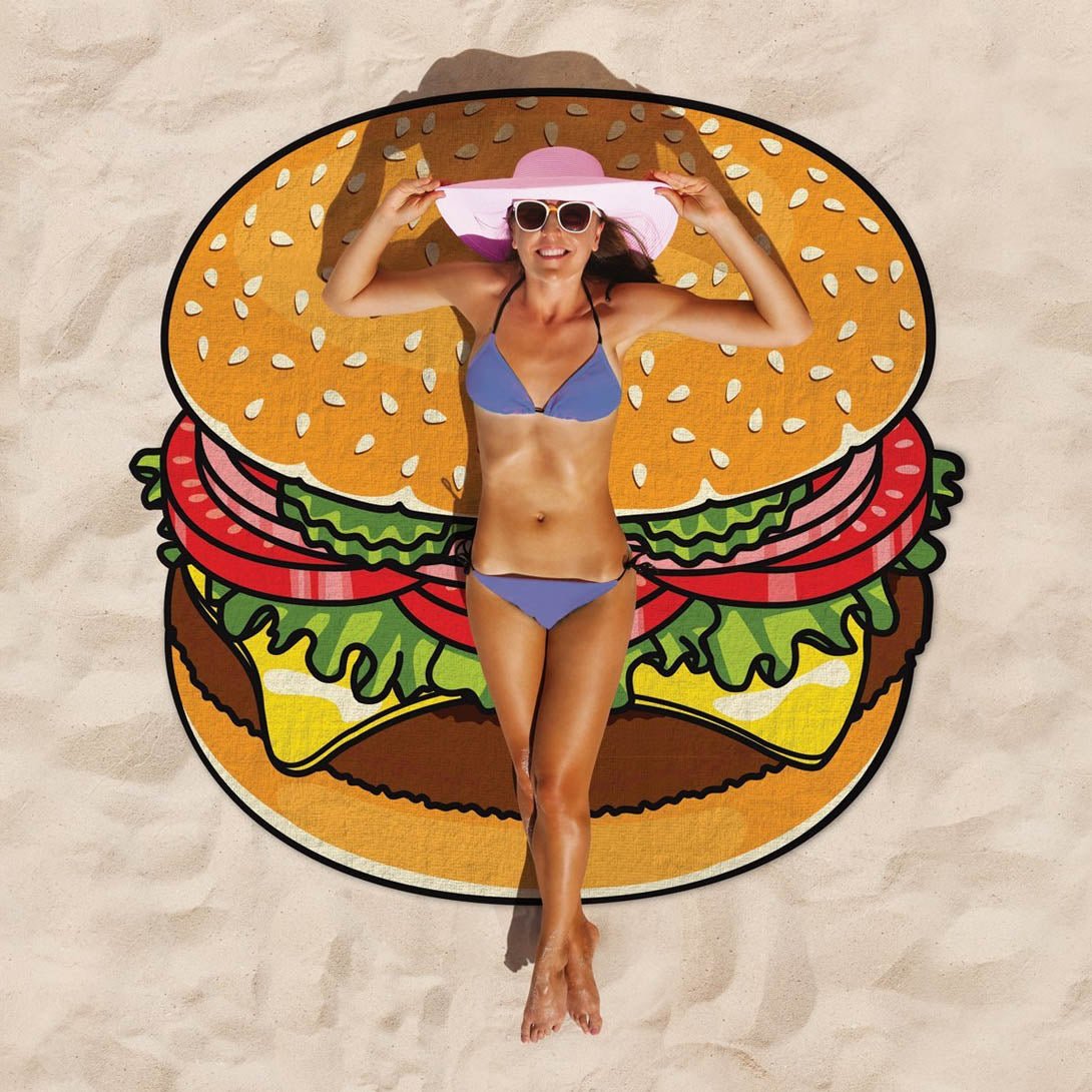 Giant Burger Beach Blanket - GeekCore