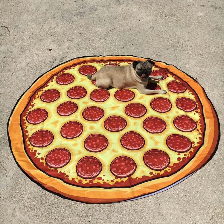 Giant Pizza Beach Blanket - GeekCore