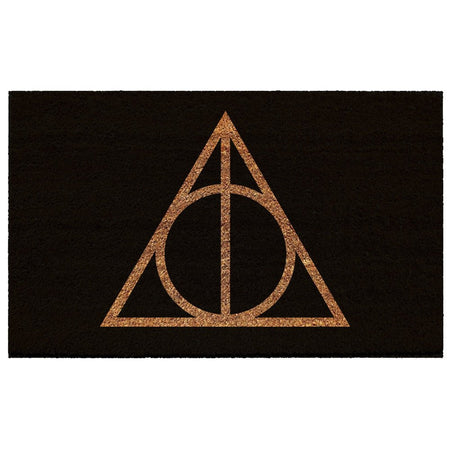 Harry Potter Deathly Hallows Coir Doormat - GeekCore