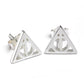 Harry Potter Deathly Hallows Sterling Silver Earrings - GeekCore