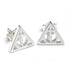 Harry Potter Deathly Hallows Sterling Silver Earrings - GeekCore