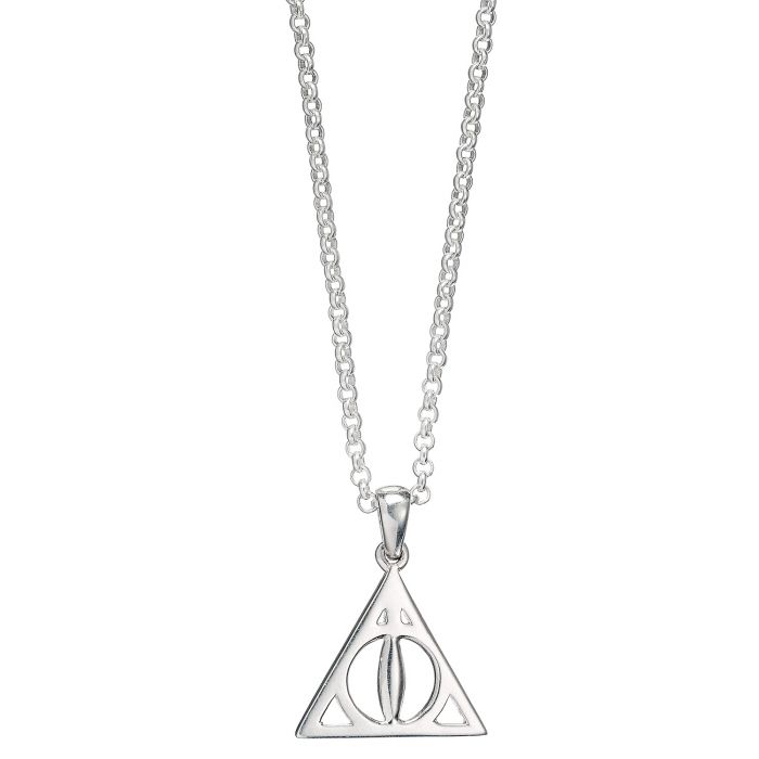 Harry Potter Deathly Hallows Sterling Silver Necklace - GeekCore