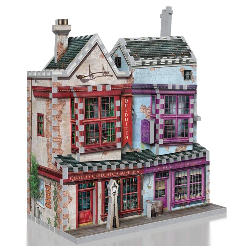Harry Potter Diagon Alley Collection Quidditch Supplies & Slug & Jiggers 3D Puzzle - GeekCore