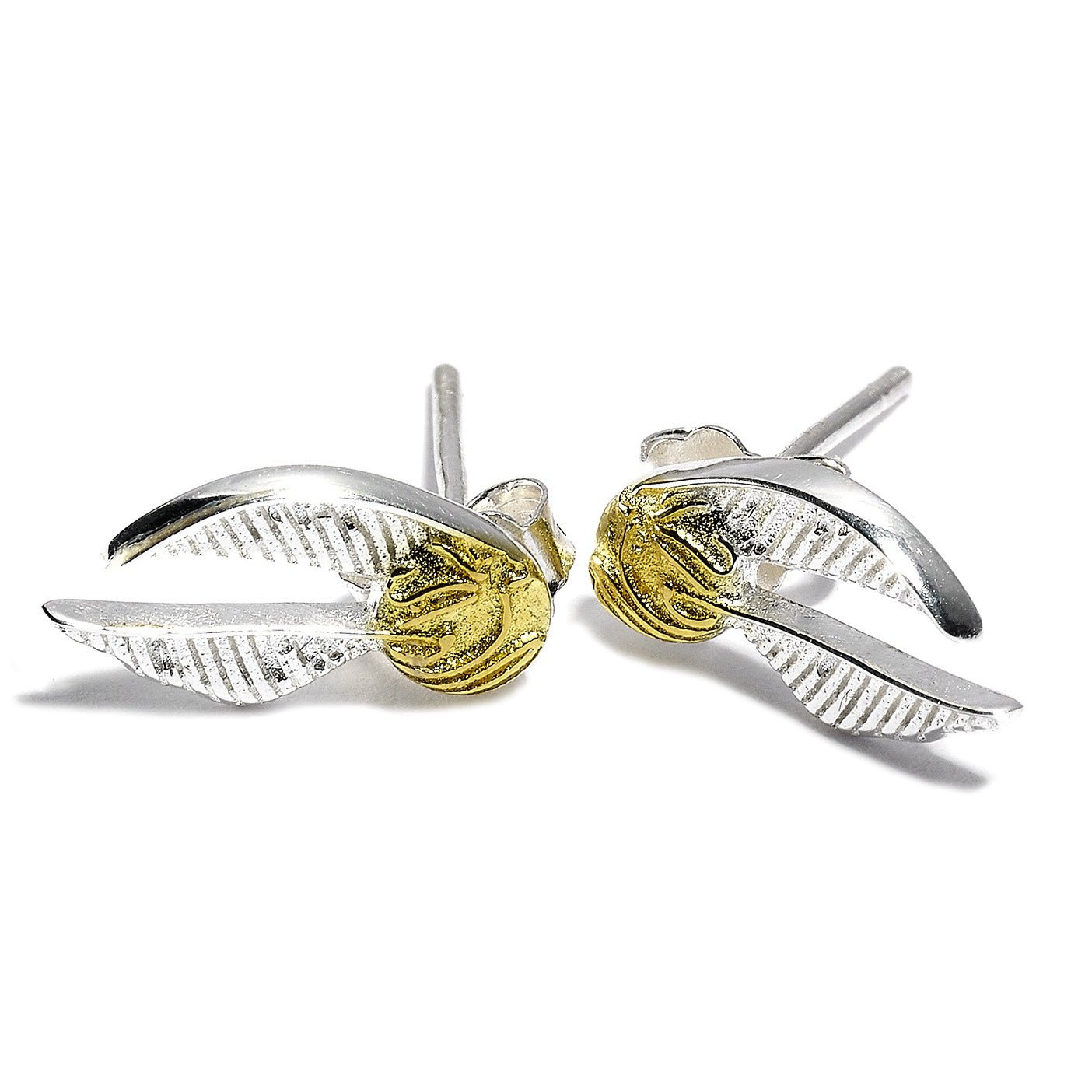 Harry Potter Golden Snitch Sterling Silver Earrings - GeekCore