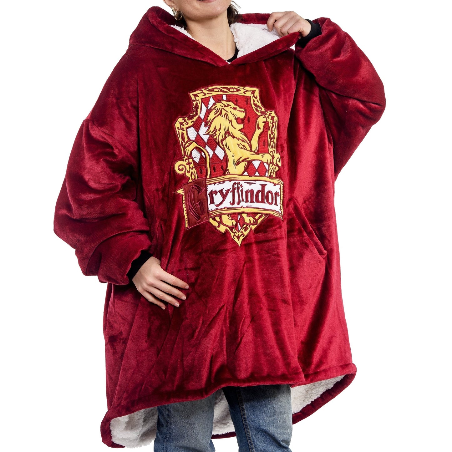 Harry Potter Gryffindor Oversized Hooded Blanket - GeekCore