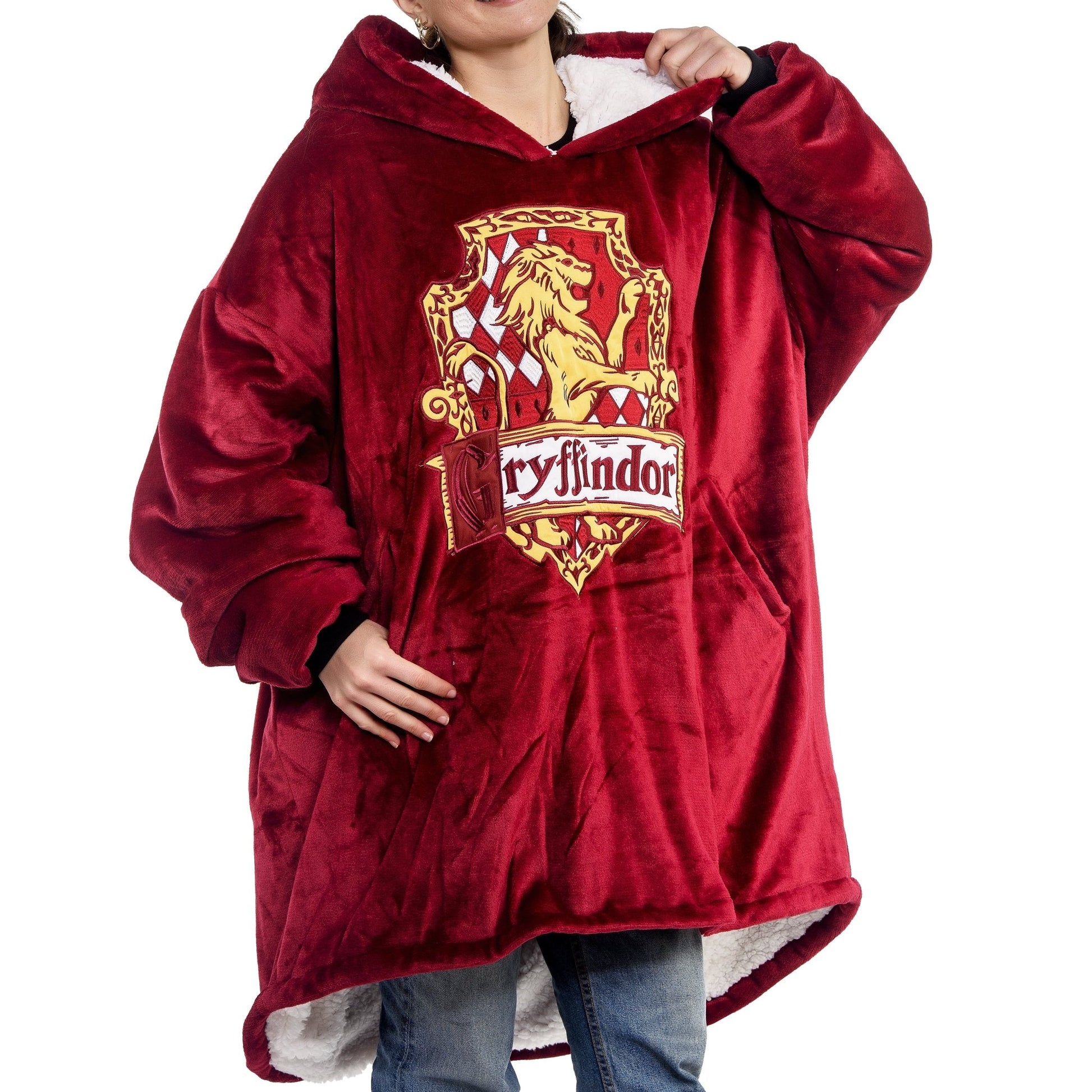 Harry Potter Gryffindor Oversized Hooded Blanket - GeekCore