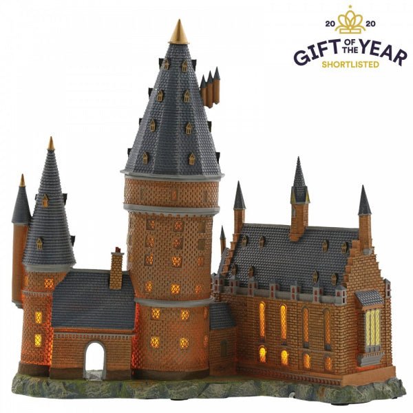Harry Potter Hogwarts Great Hall and Tower Illuminating Resin Statue - GeekCore