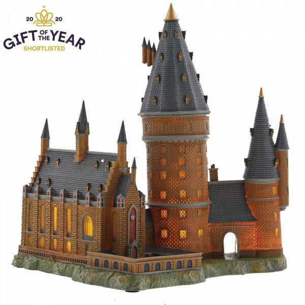 Harry Potter Hogwarts Great Hall and Tower Illuminating Resin Statue - GeekCore