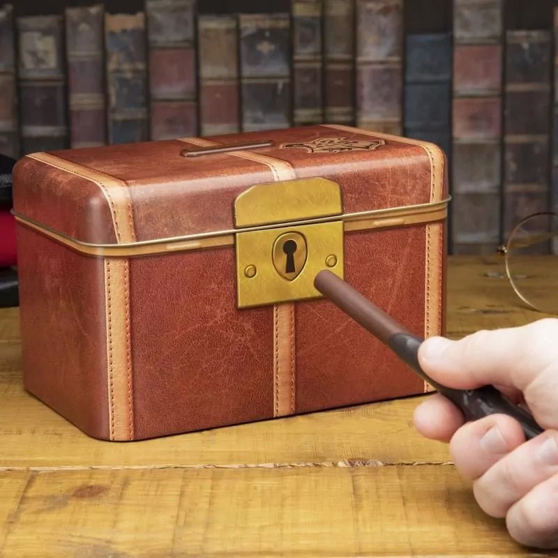 Harry Potter Hogwarts Magic Money Box with Wand - GeekCore