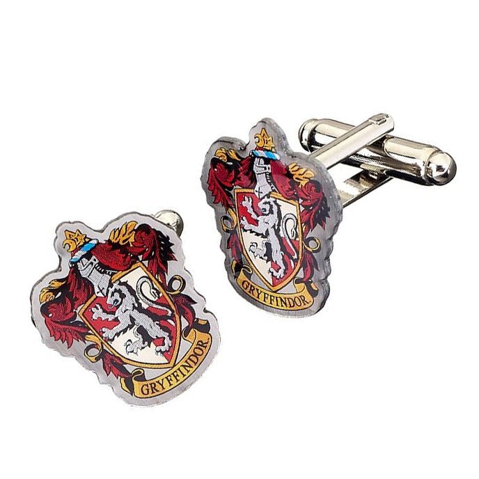 Harry Potter House Crest Silver Plated Cufflinks - GeekCore