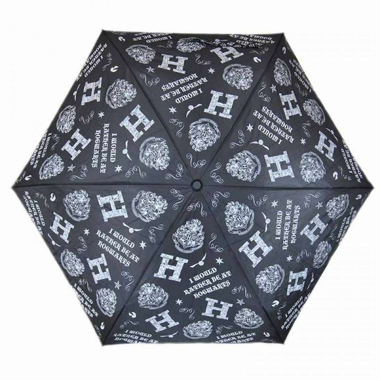 Harry Potter I'd Rather be at Hogwarts Umbrella - GeekCore
