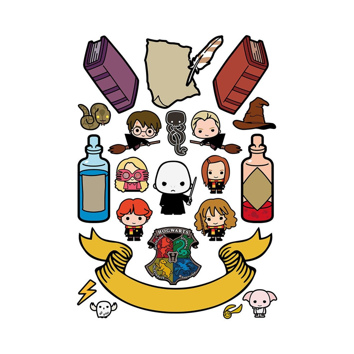 Harry Potter Kawaii Magnet Set - GeekCore