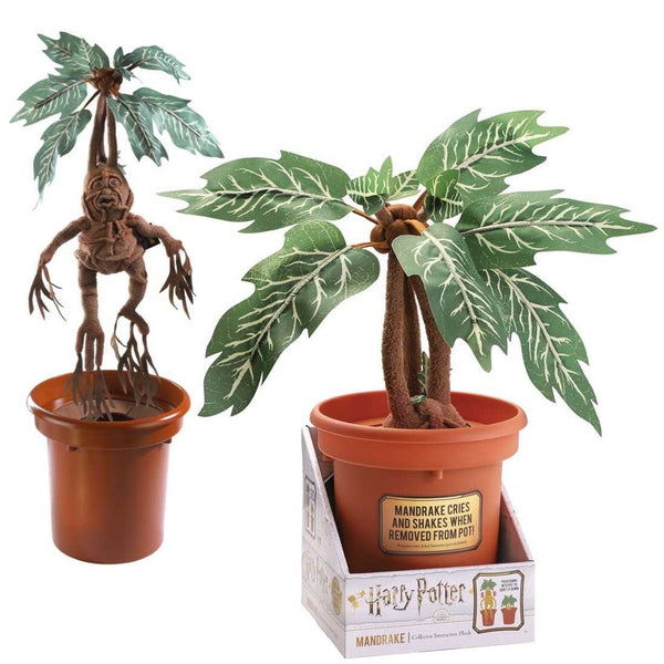 screaming pot plants harry potter Harry Potter Mandrake Electronic Collectors Plush – GeekCore