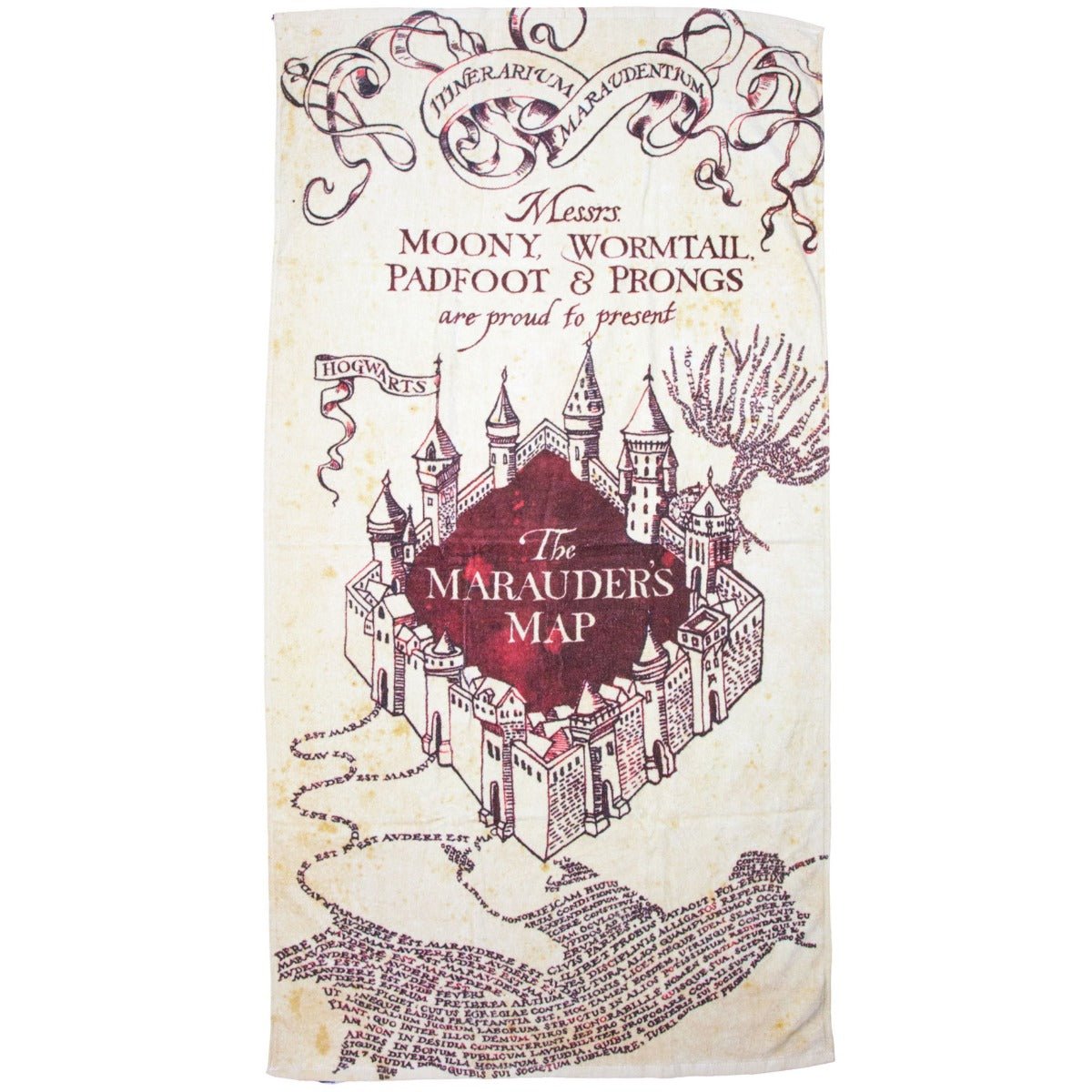 Harry Potter Marauder's Map Towel - GeekCore