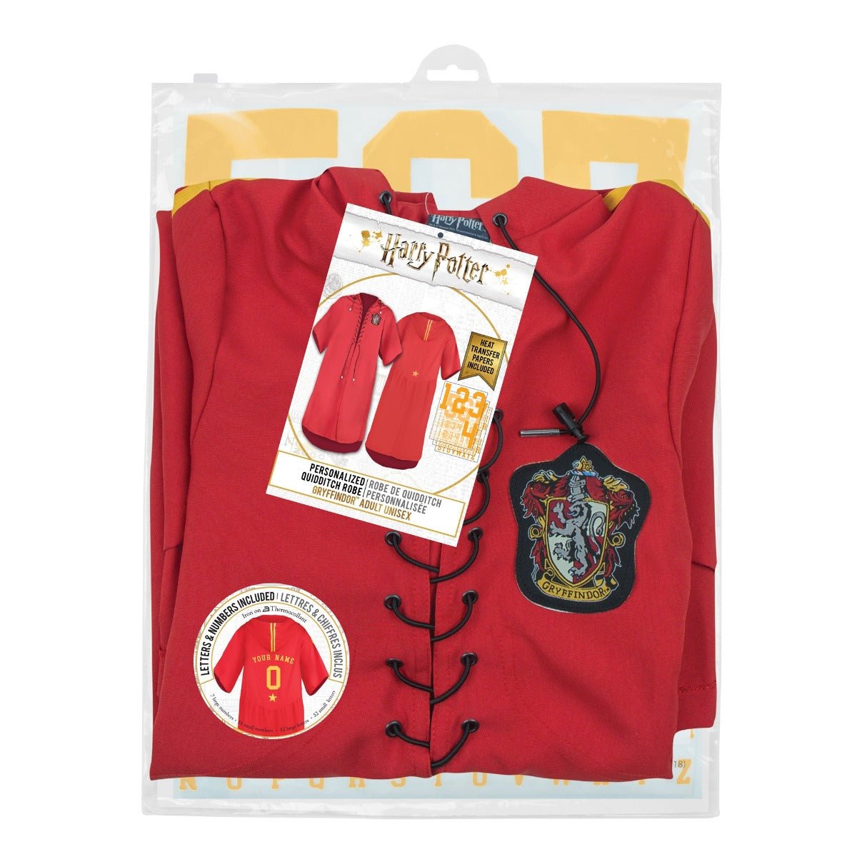 Harry Potter Personalised Quidditch Robe - Gryffindor - GeekCore