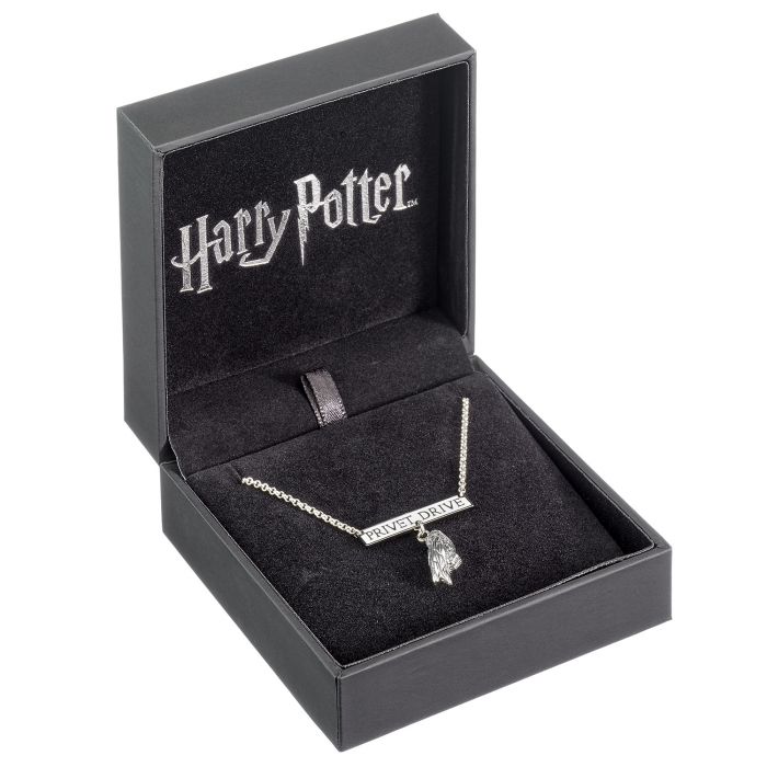 Harry Potter Privet Drive and Hedwig Charm Sterling Silver Necklace - GeekCore