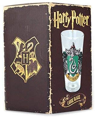 Harry Potter Slytherin House Large Glass - GeekCore