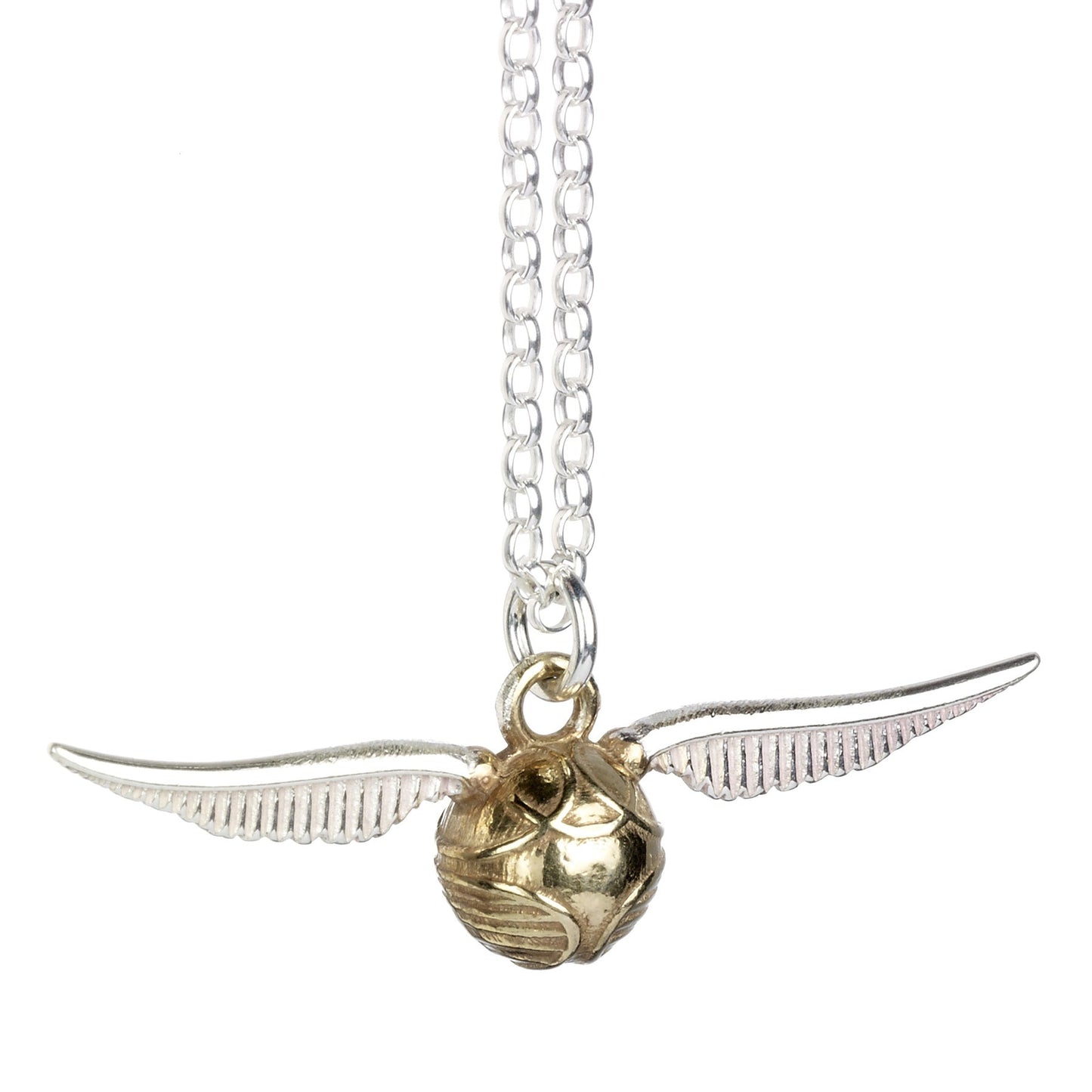 Harry Potter Sterling Silver Golden Snitch Pendant - GeekCore