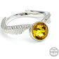 Harry Potter Sterling Silver Golden Snitch Ring with Swarovski Crystals - GeekCore