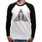 Harry Potter - The Deathly Hallows Premium Baseball T - Shirt - GeekCore