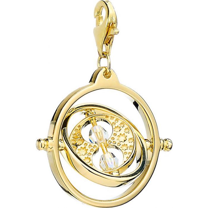 Harry Potter Time Turner Gold Plated Clip on Charm with Swarovski Crystals - GeekCore