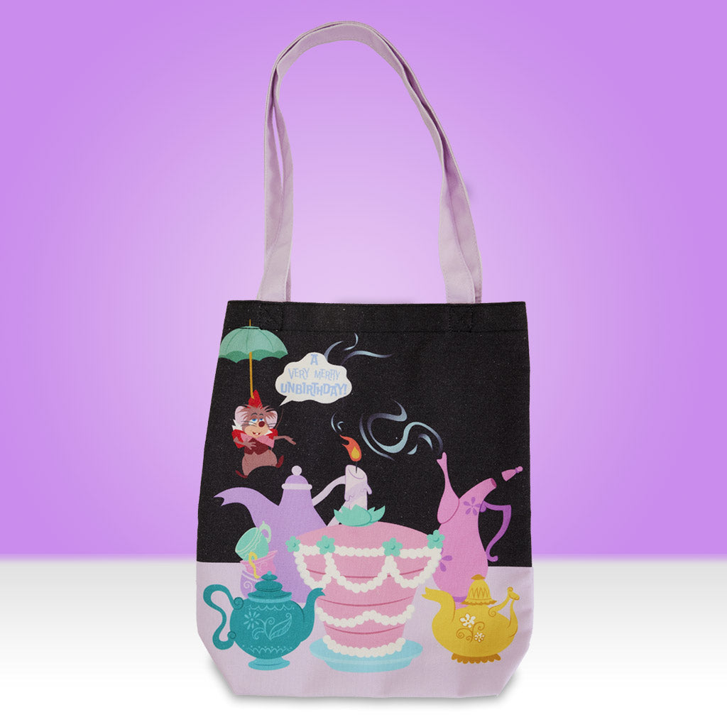 Loungefly x Disney Alice in Wonderland Unbirthday Canvas Tote Bag