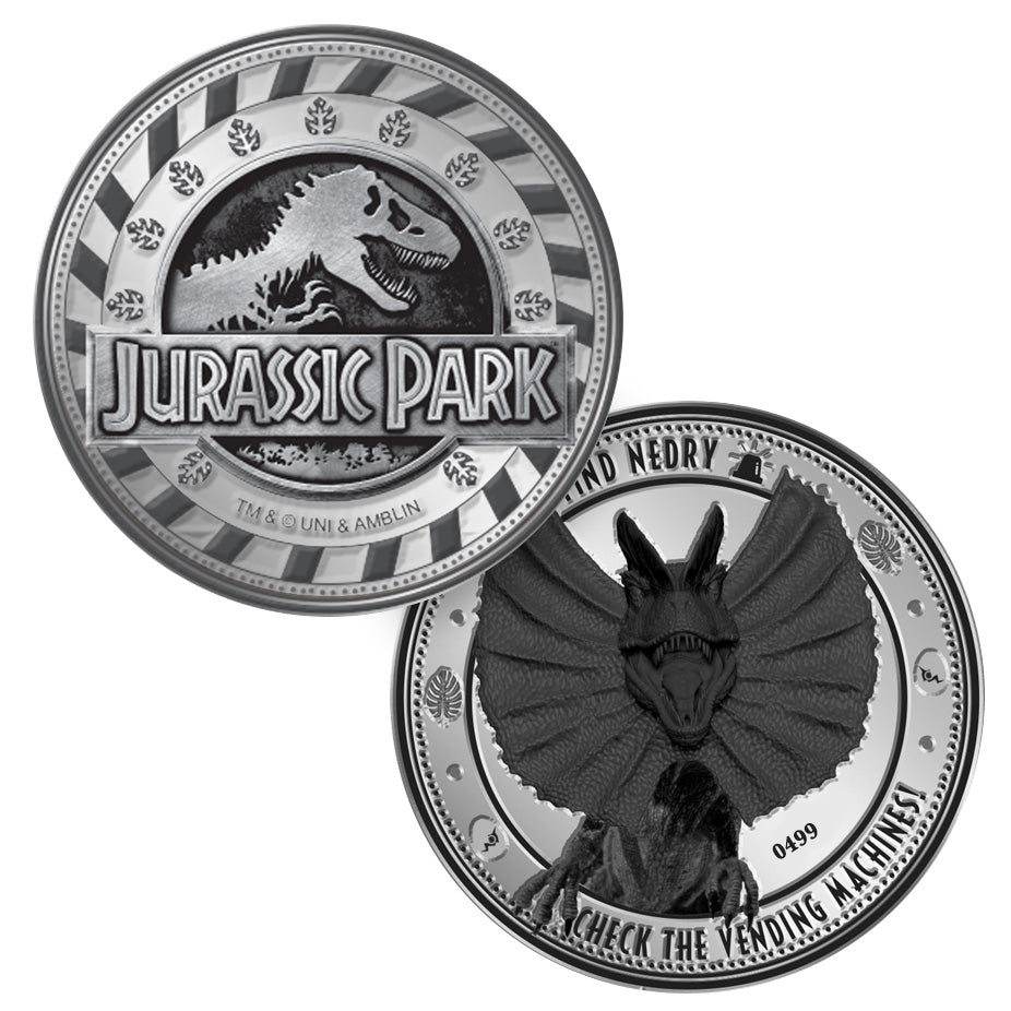 Jurassic Park Find Nedry Limited Edition Collectors Coin - GeekCore
