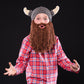 Kids Viking Horn Bearded Hat - GeekCore