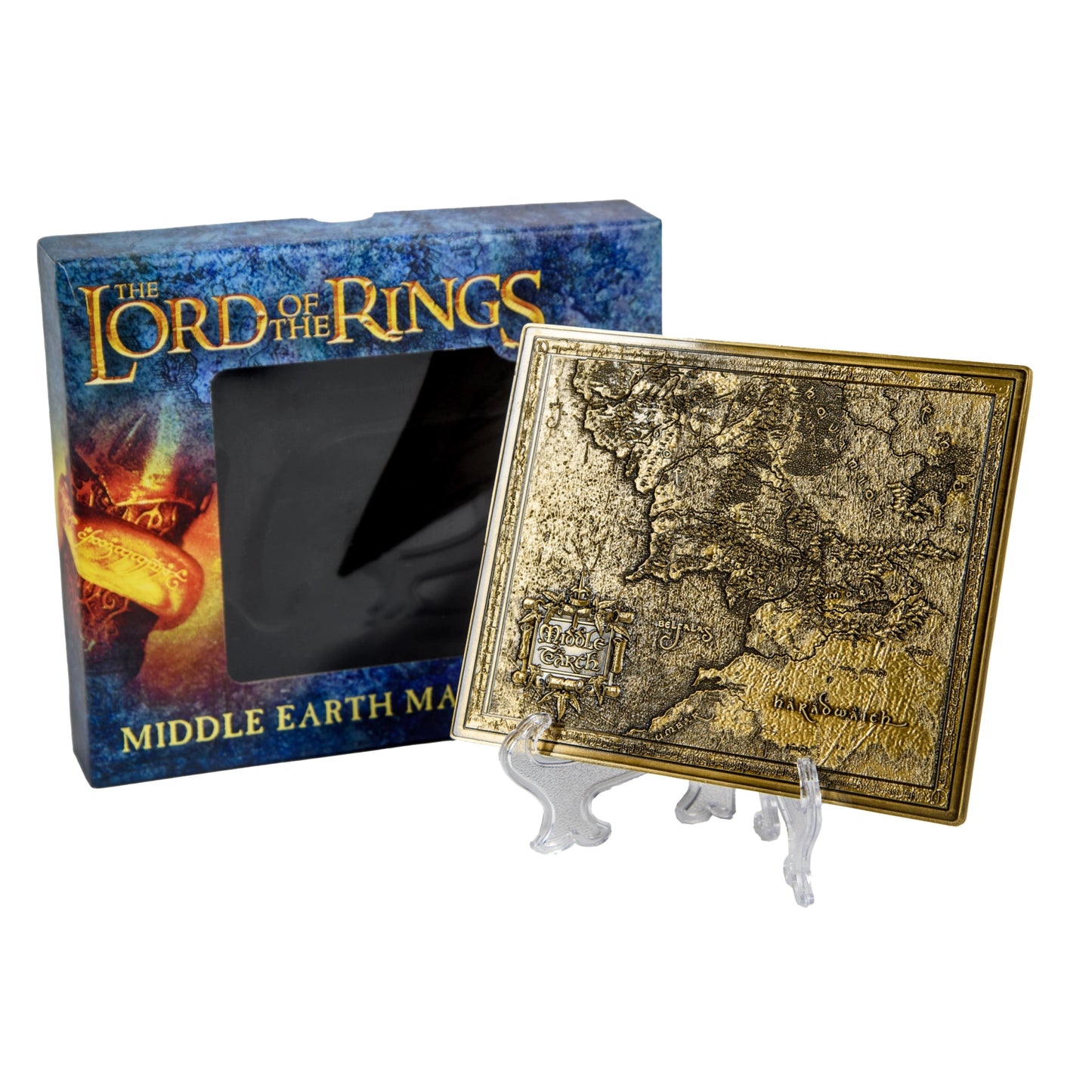 Lord of The Rings Limited Edition Middle Earth Metal Map - GeekCore