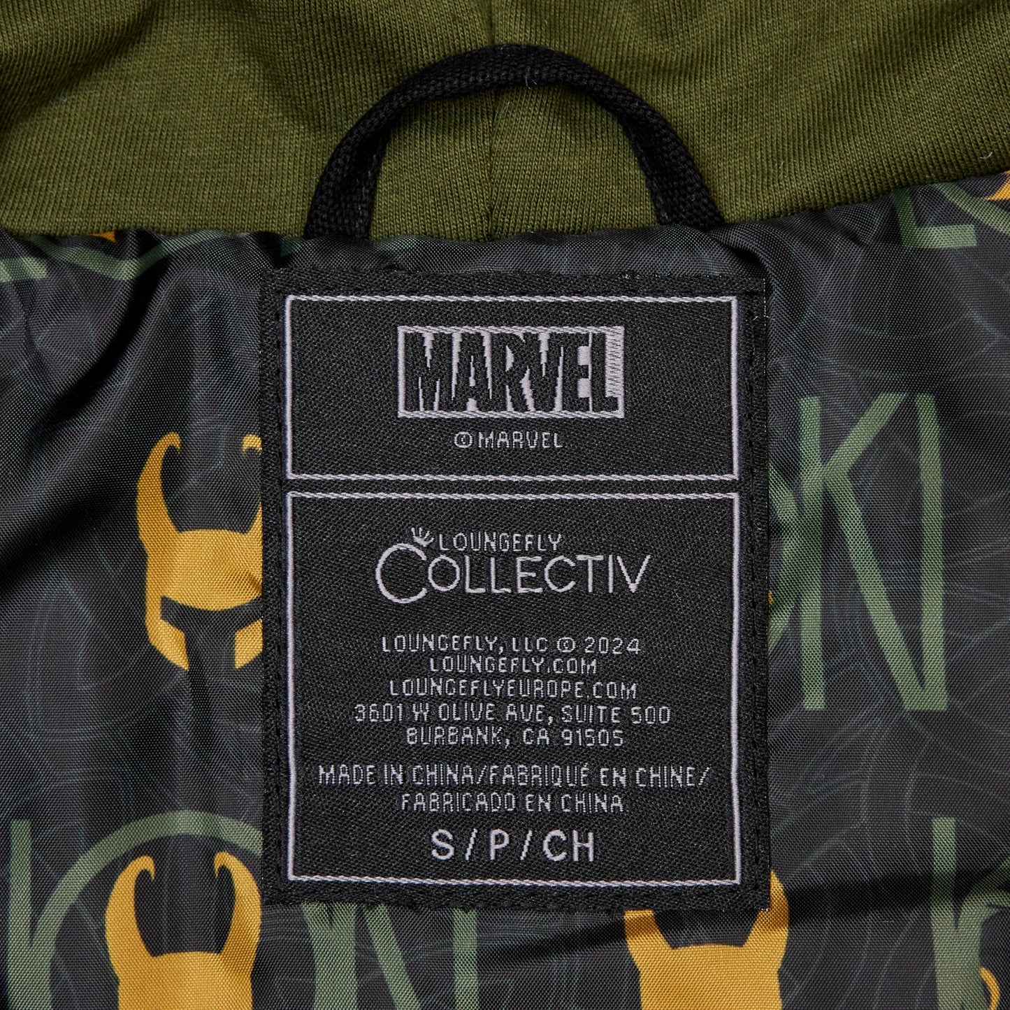 Loungefly Collectiv x Marvel Loki The Weekender Hooded Jacket - GeekCore