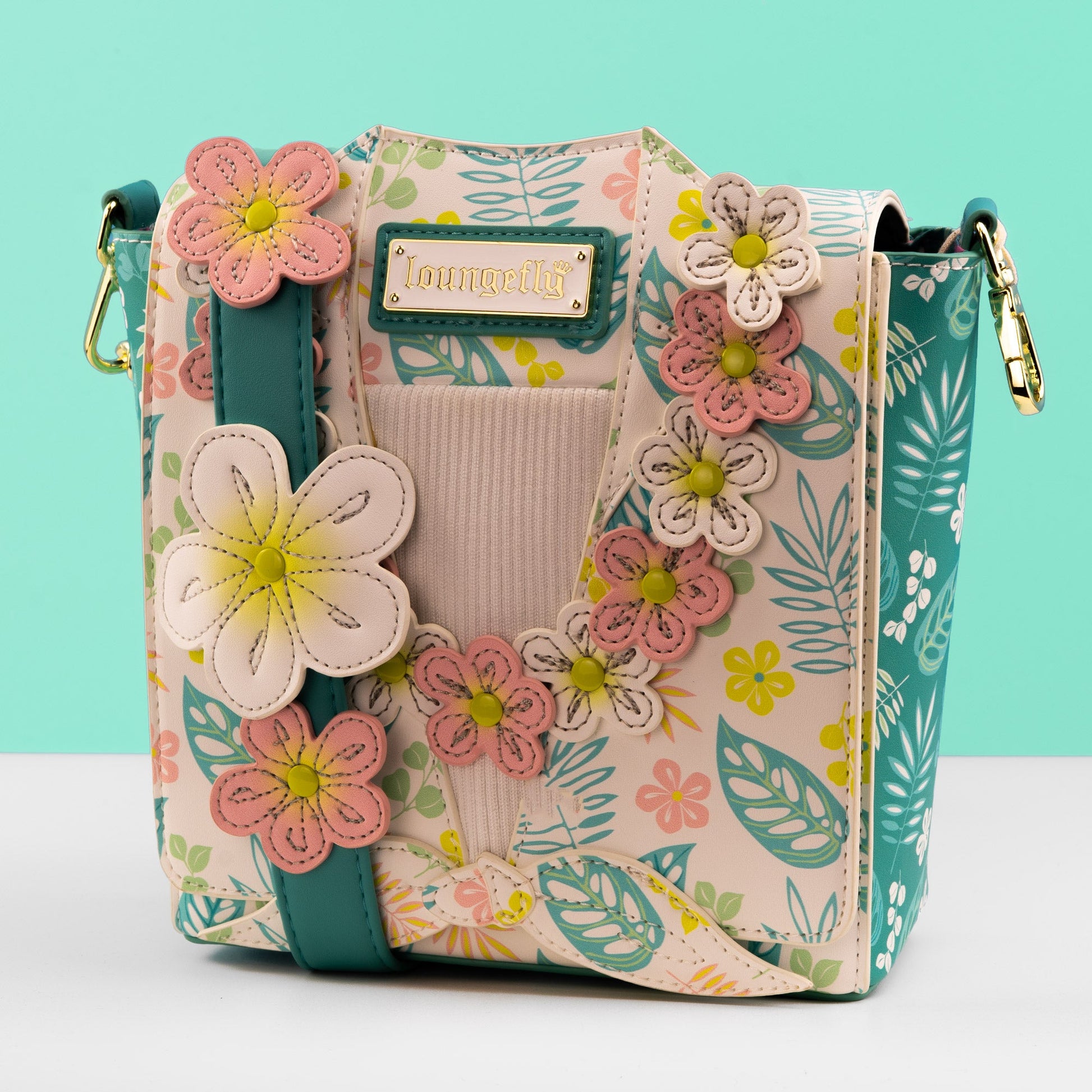 Loungefly Floral Hawaiian Shirt Crossbody Bag - GeekCore