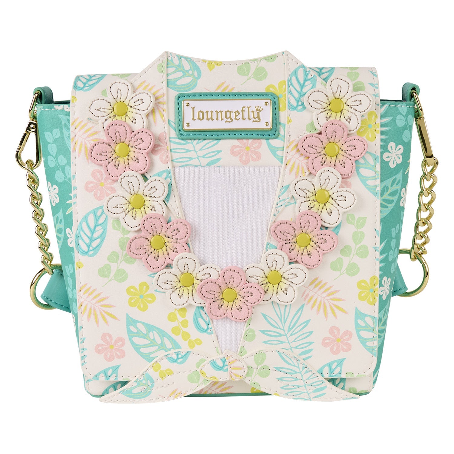 Loungefly Floral Hawaiian Shirt Crossbody Bag - GeekCore