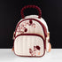 Loungefly Originals Cream & Red Floral Sling Bag - GeekCore