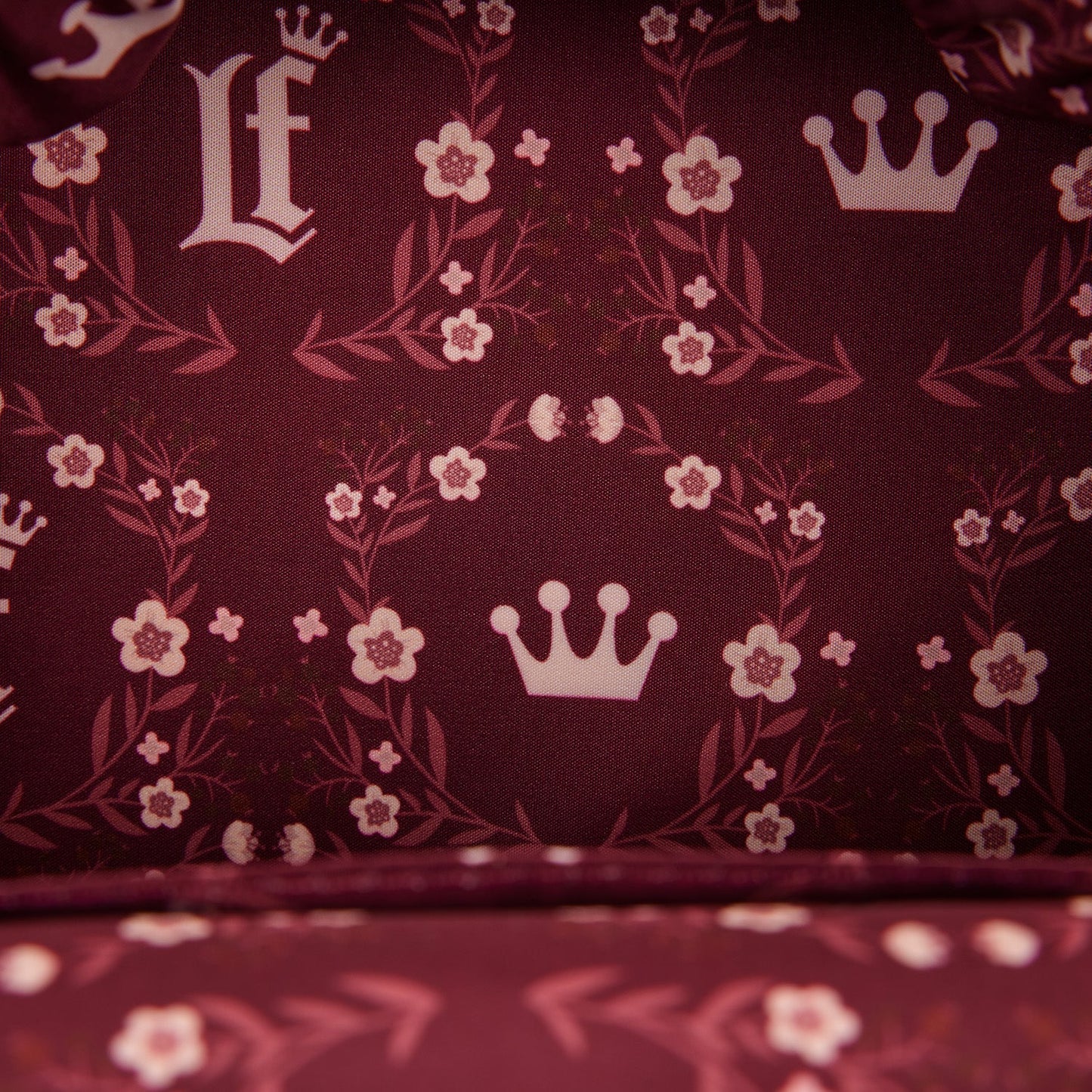 Loungefly Originals Cream & Red Floral Sling Bag - GeekCore