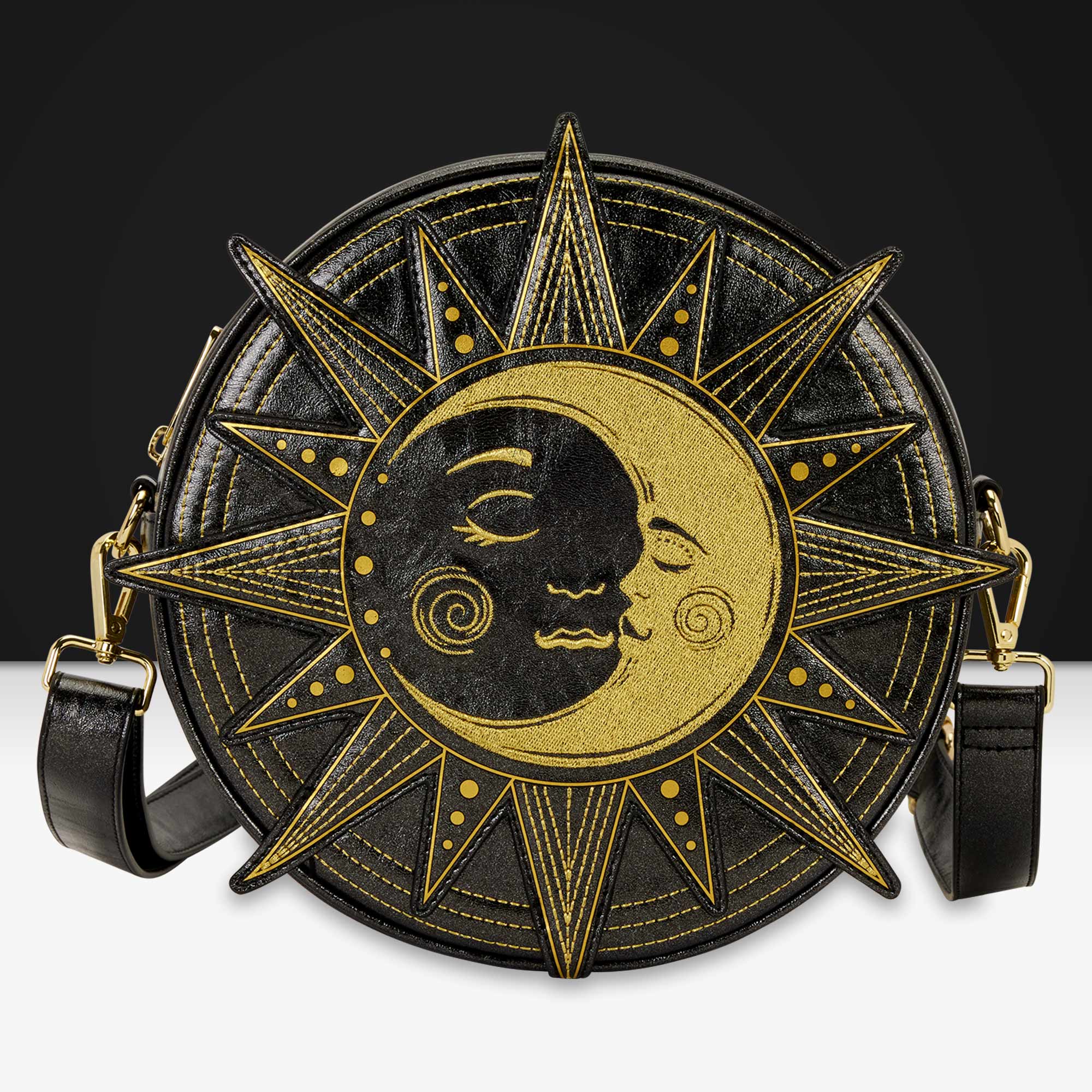 Loungefly Originals Figural Sun And Moon Crossbody Bag - GeekCore