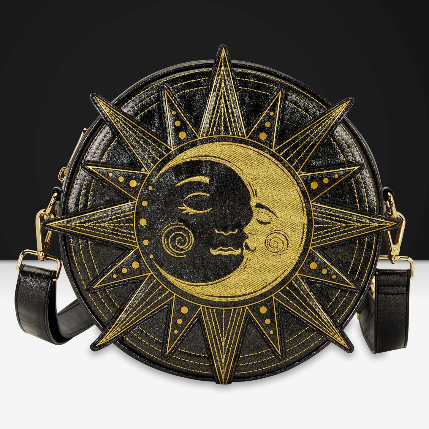 Loungefly Originals Figural Sun And Moon Crossbody Bag - GeekCore