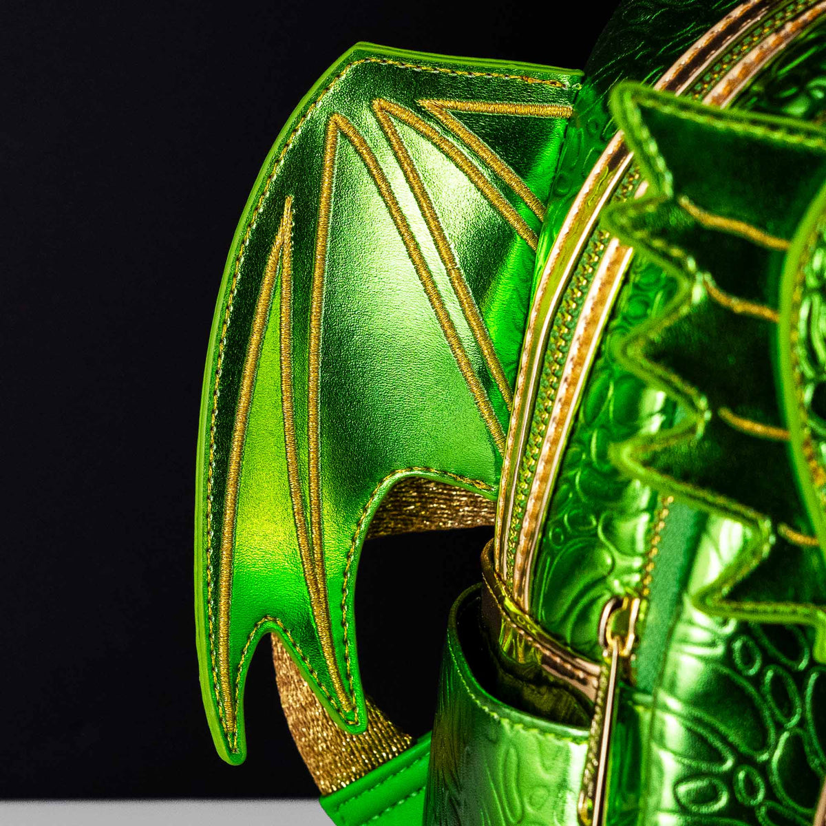 Loungefly Originals Green Dragon Mini Backpack - GeekCore