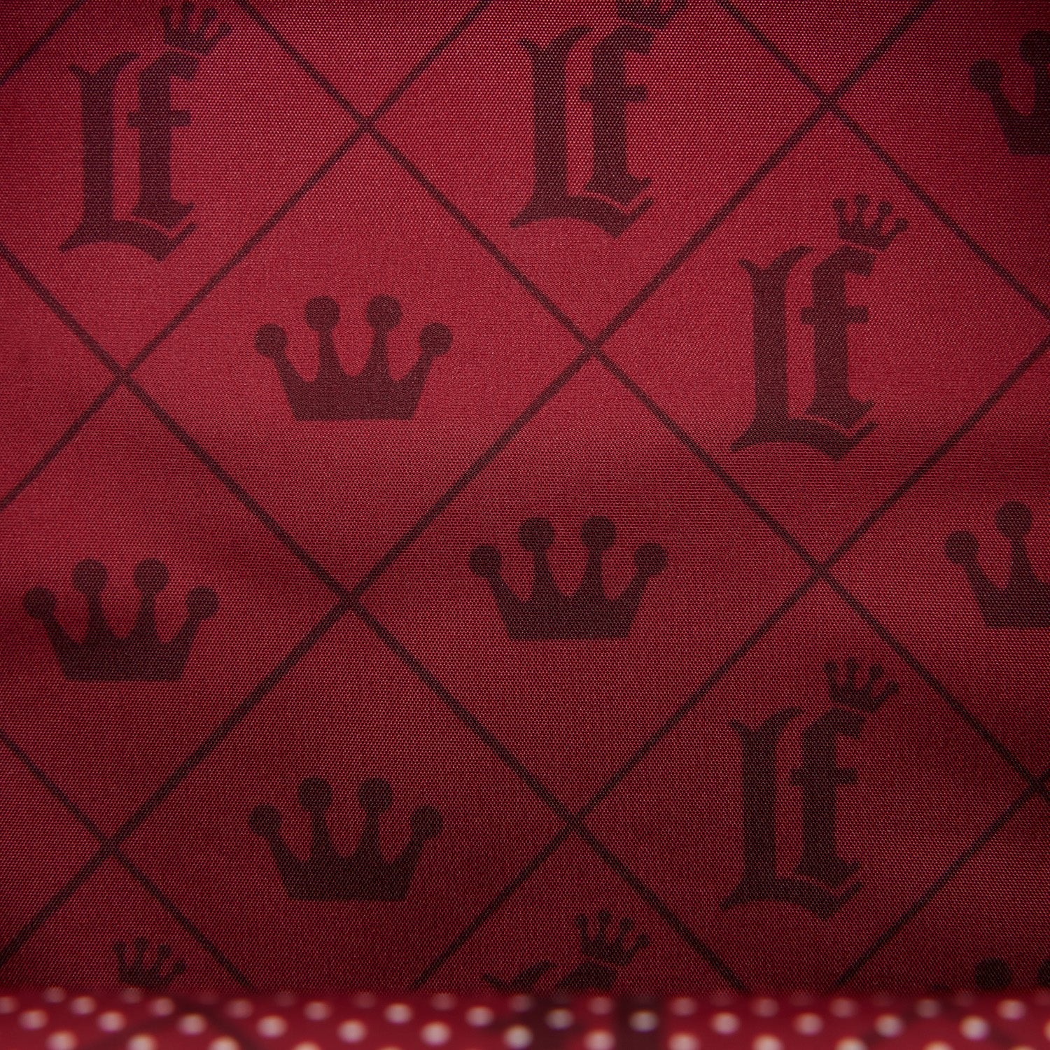 Loungefly Originals Red Quilted Pin Trader Crossbody Bag - GeekCore