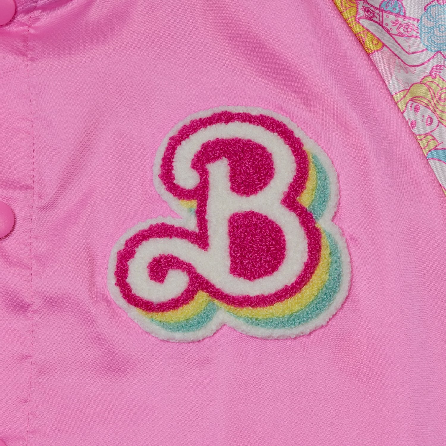 Loungefly x Barbie 65th Anniversary Bomber Jacket - GeekCore
