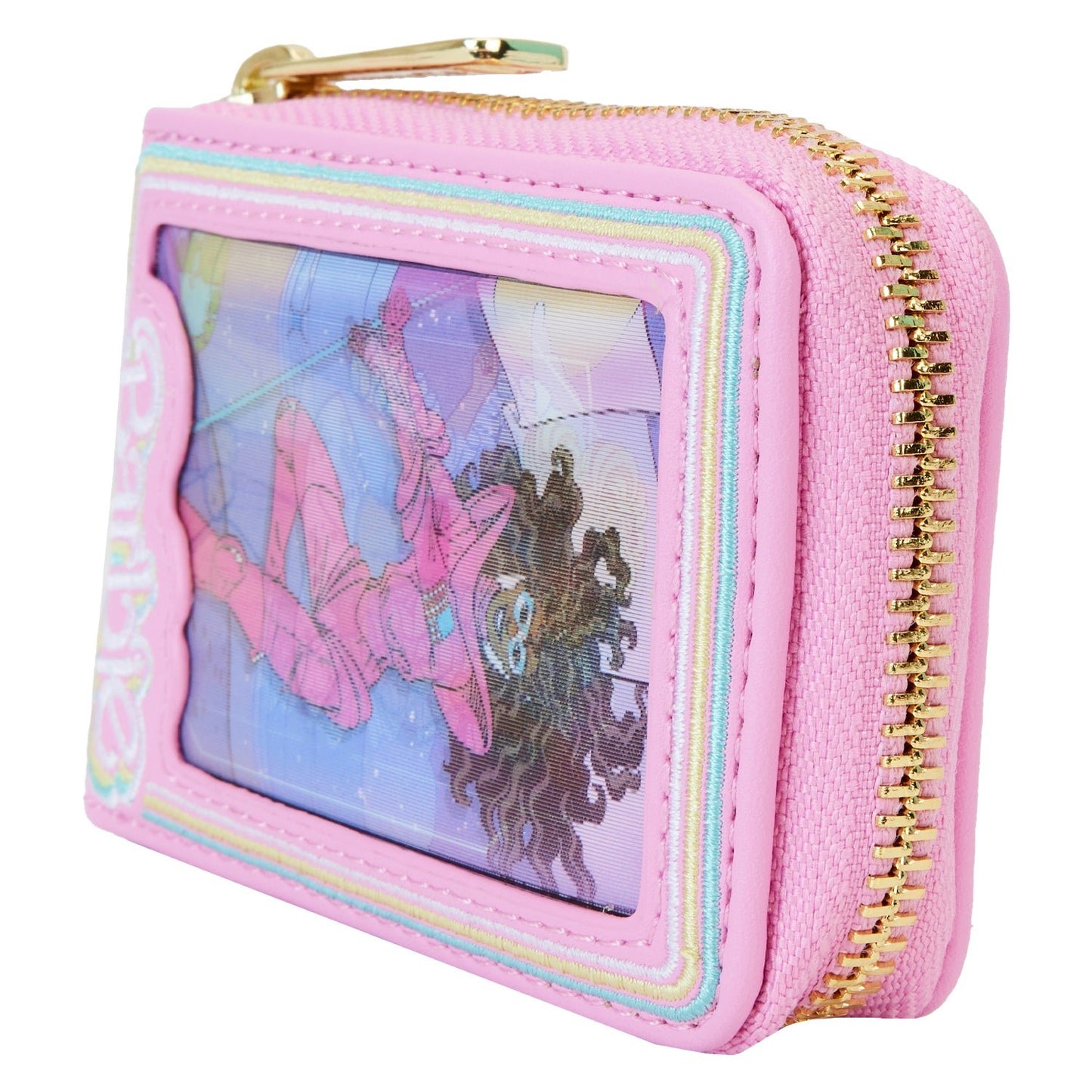 Loungefly x Barbie Doll Box Triple Lenticular Zip Around Wallet - GeekCore