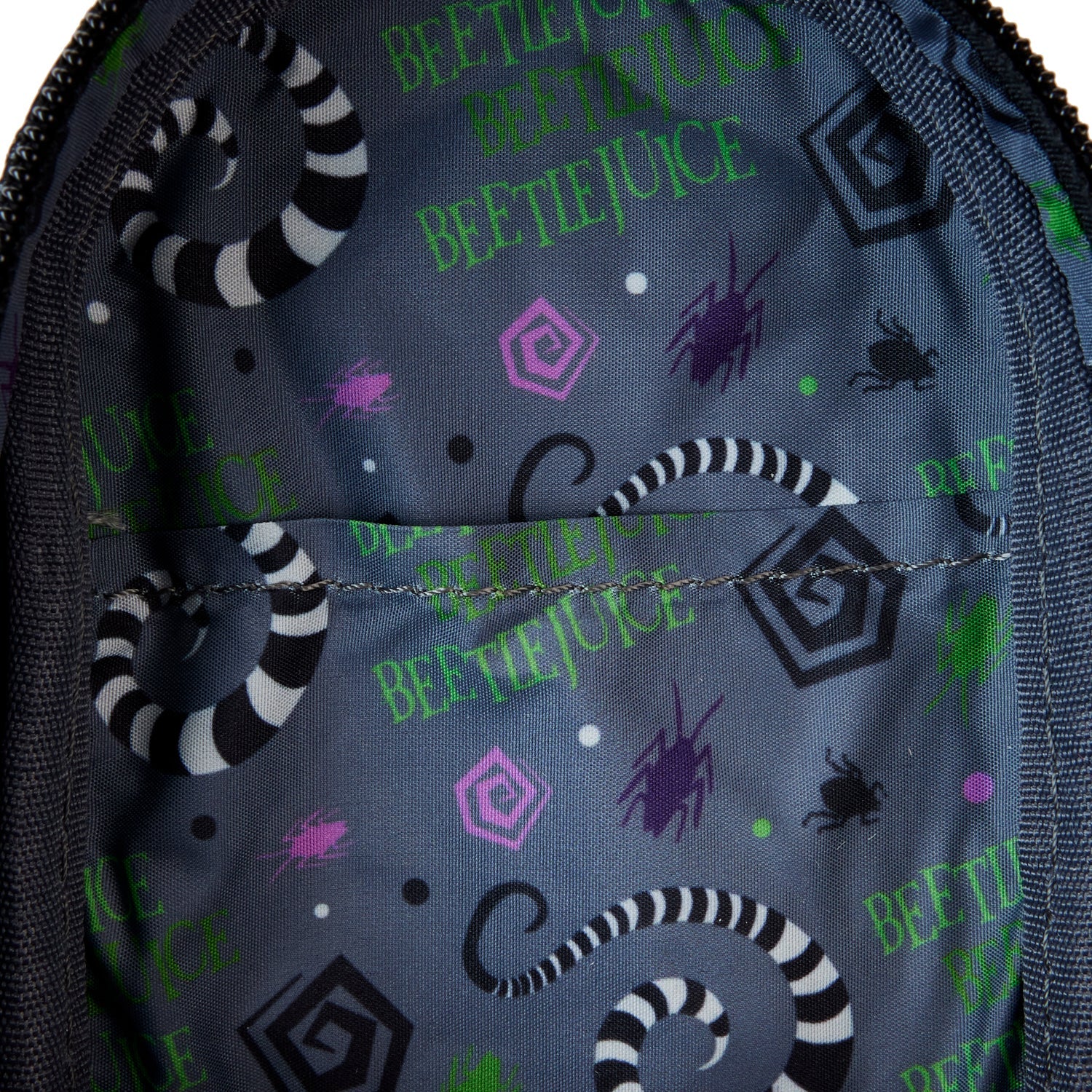 Loungefly x Beetlejuice Here Lies Betelgeuse Mini Backpack Pencil Case - GeekCore