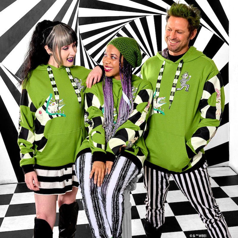 Loungefly x Beetlejuice Sandworm Glow Unisex Hoodie - GeekCore